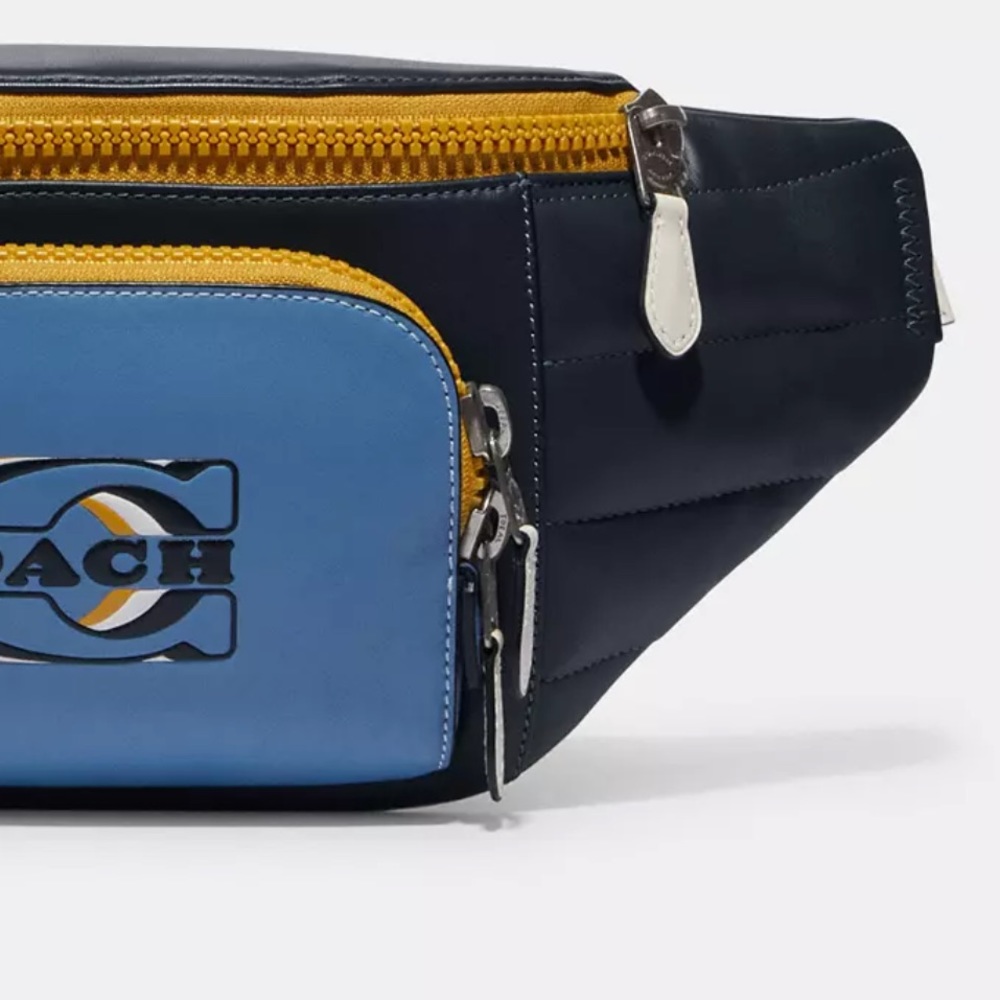 NWT COACH Track Belt Bag With Quilting And Coach Stamp Leather‎ - Picture 5 of 6